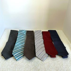 Sean John ties lot of 6.  100% Silk